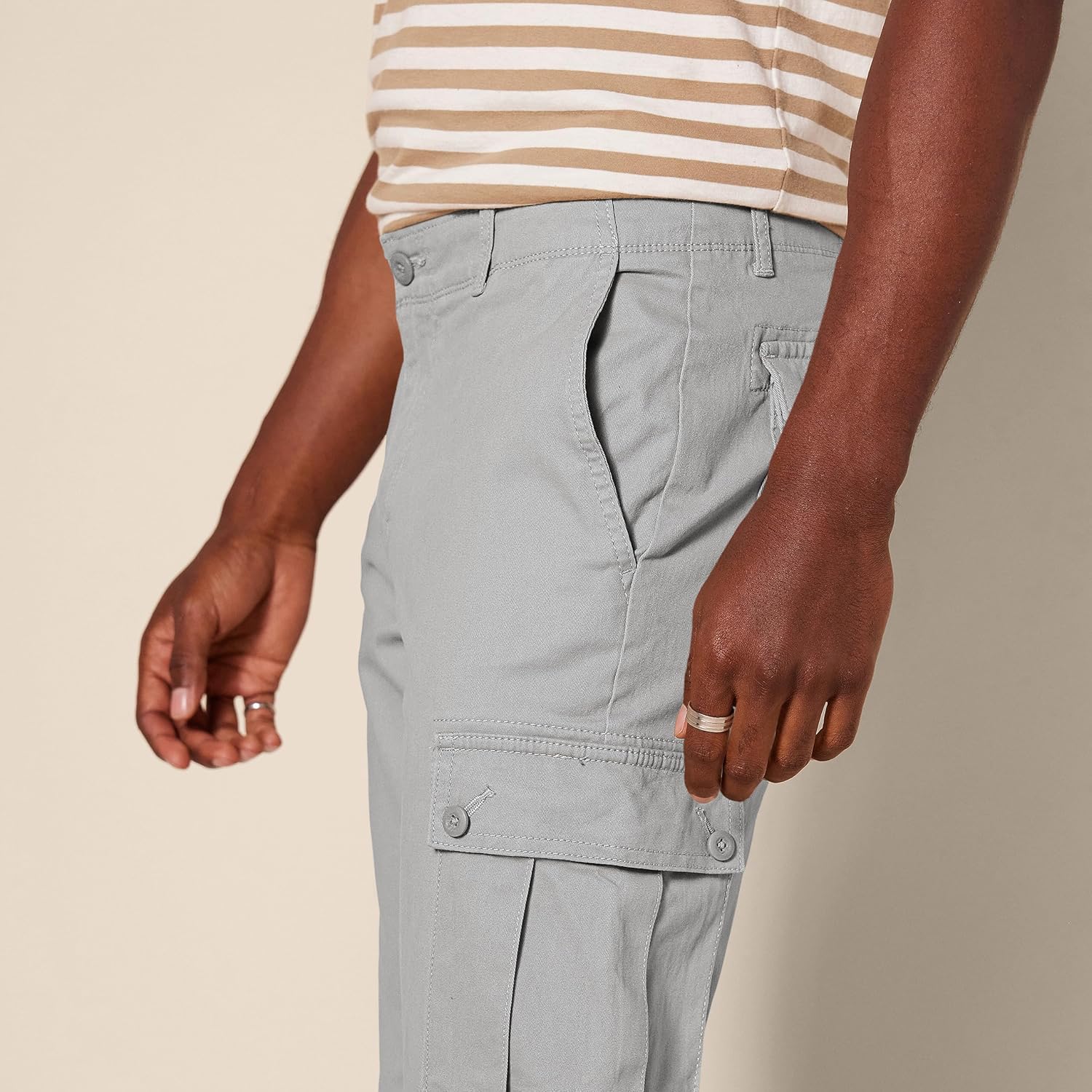 Amazon Essentials Men's Slim-Fit Stretch Cargo Pant (Available in Big & Tall) - Image 4