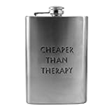 8oz Cheaper Than Therapy Flask L1