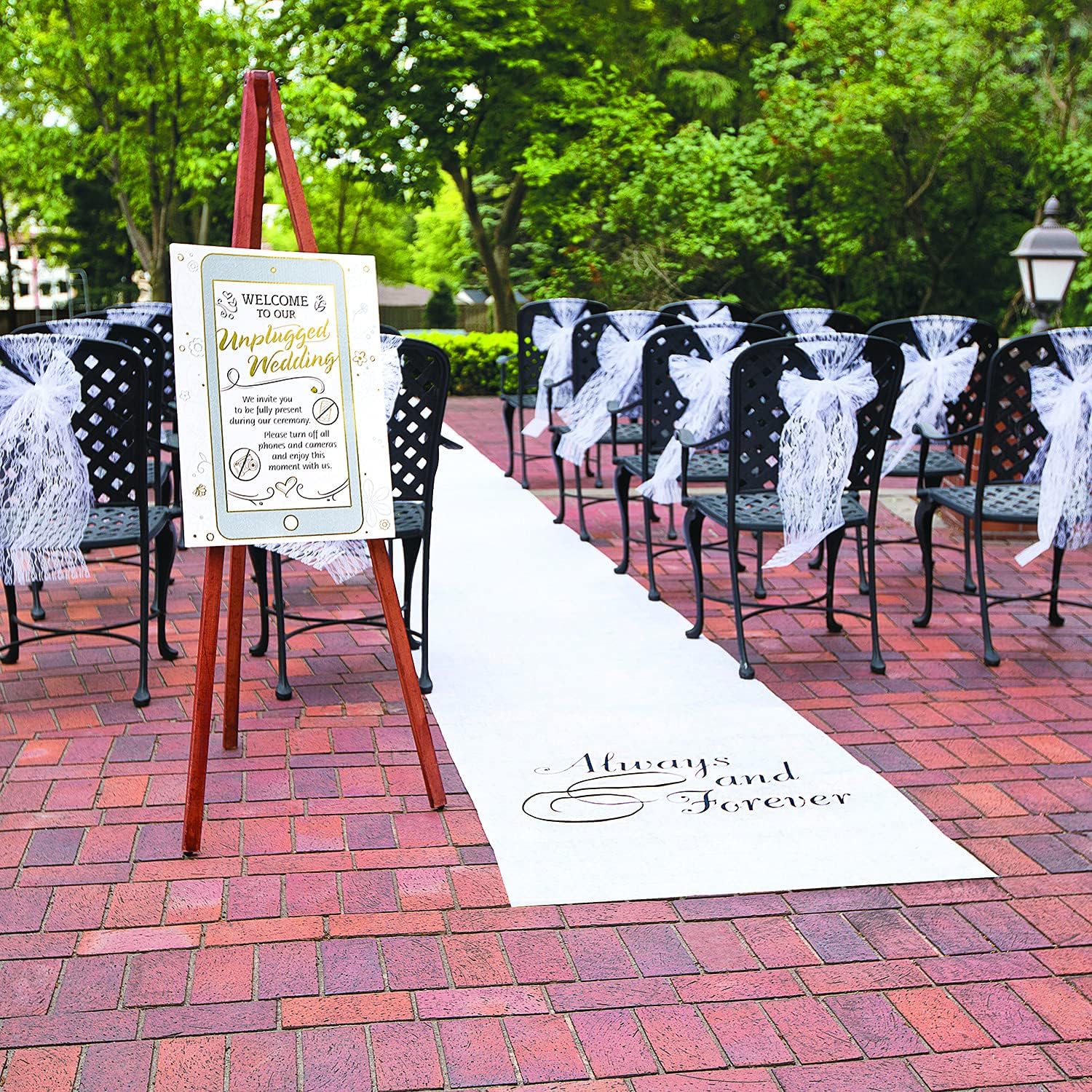 Fun Express Aisle Runner for Wedding Ceremony Outside
