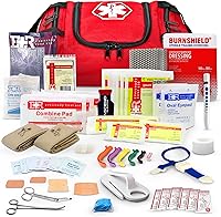 Vista 1 de Fully Stocked Trauma First Aid Kit – First Responder II Bag with Tools, Gauze, Bandages, Scissors & Gloves – Compact & Portable – OSHA and ANSI