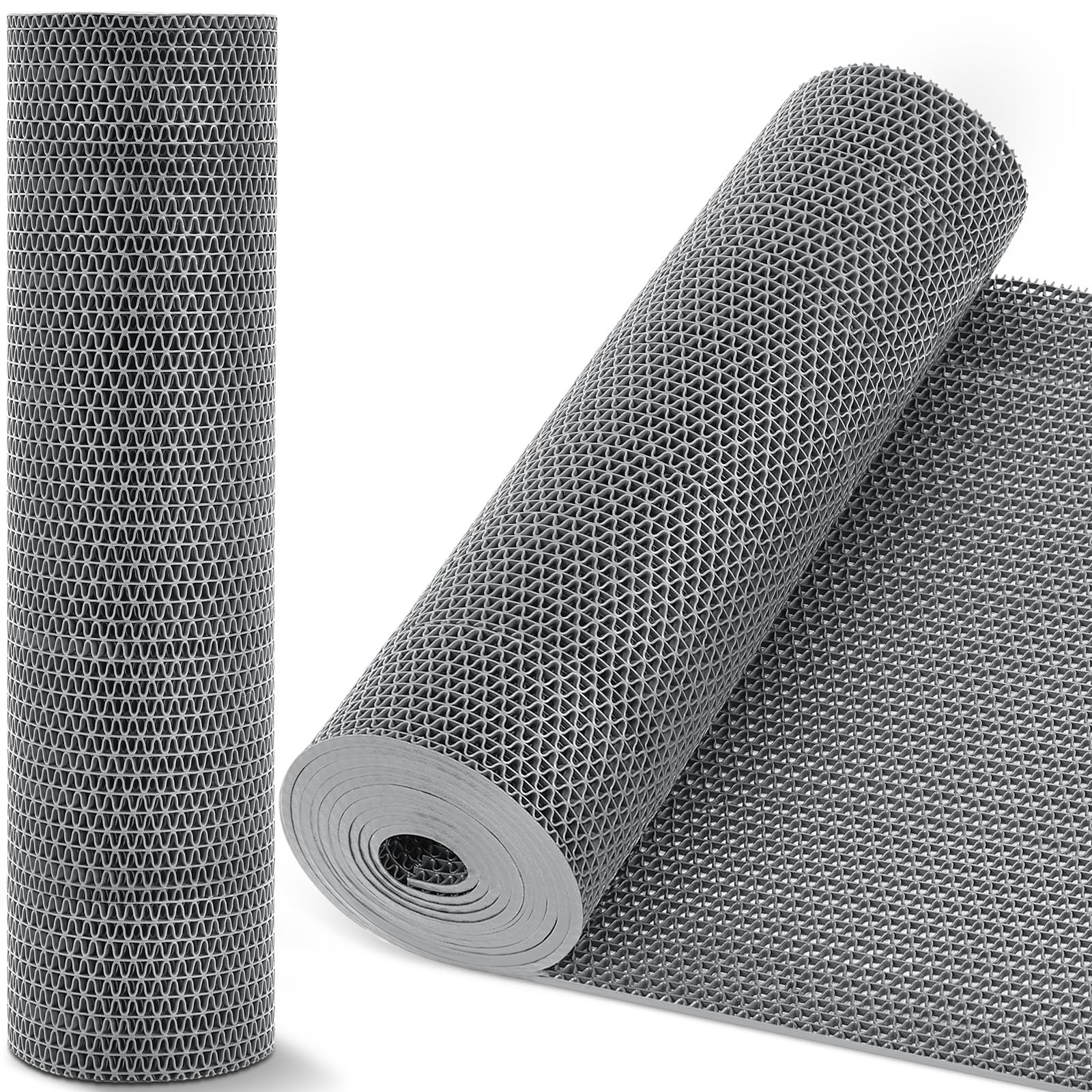 Reallnaive 12in x 10ft Pool Mat Non Slip Drainage Mats Swimming Pool Floor Deck Mats Large Rubber Rugs PVC Splash Mesh Hollow Doormat Roll for Outdoor Indoor Patio Garage Kitchen Bathroom Safety(Blue) — Amazon image 8