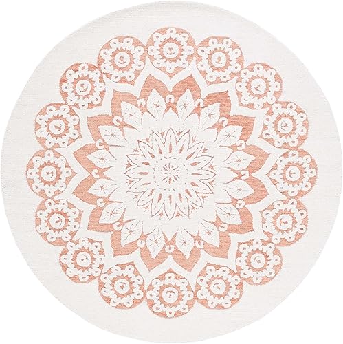 Miniatura 59 de SAFAVIEH Blossom Collection BLM108B - Alfombra cuadrada de lana de primera calidad, hecha a mano, 10 pies, color marfil/beige