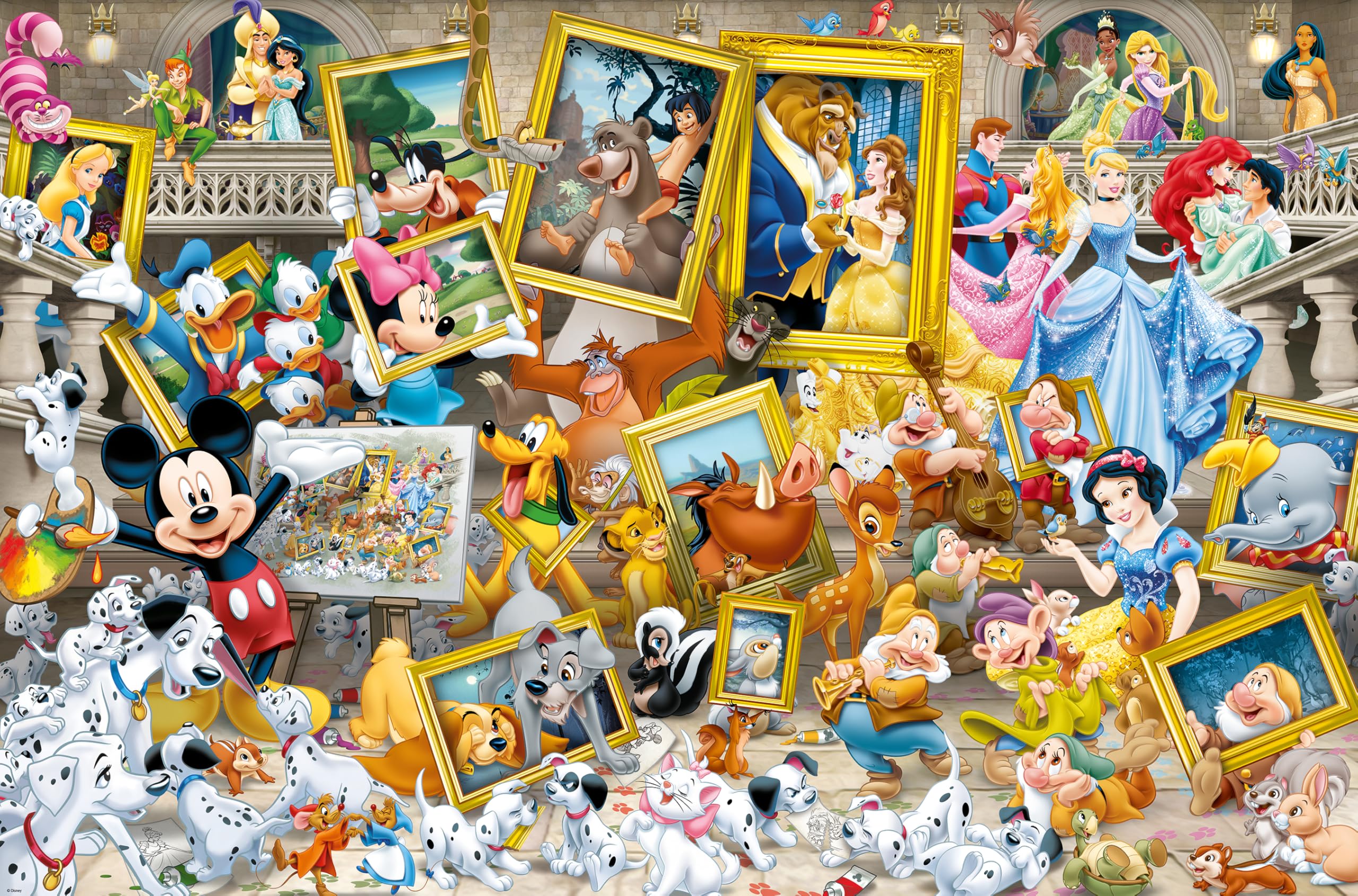 Ravensburger Puzzle 17432 - Mickey als Künstler - großes 5000 Teile Puzzle mit vielen bekannten Disney-Figuren, eine tolle Herausforderung für Disney-Fans und Puzzle-Profis ab 14 Jahren