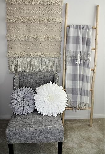 Miniatura 5 de Almohada decorativa de flores  Almohada 3D de flores de margarita, almohada de girasol  Almohada decorativa redonda de 14.5 x 13 pulgadas