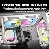 Corsair iCUE LINK RX140 RGB 140mm PWM Fan - Magnetic Dome Bearing - Single Fan - White - 2