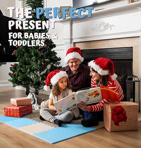 Vista 33 de ToyVelt - Tapete infantil de espuma, alfombra de juego entrelazado con colores, alfabeto, ABC; rompecabezas grande de azulejos educativos de espuma