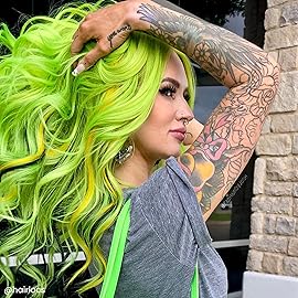 Arctic Fox Semi-Permanent Hair Dye, Vegan & Cruelty-Free, Vibrant Electric Green, Ammonia-Free, Peroxide-Free, Space Cowgirl, 4 Fl Oz (Pack of 2)