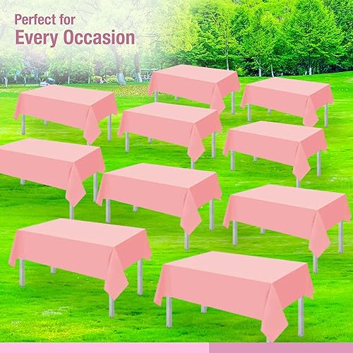 Miniatura 6 de Rollo de mantel de plástico con lunares dorados y blancos para bodas, aniversarios, cumpleaños, celebraciones, mantel para 12 mesas rectangulares de