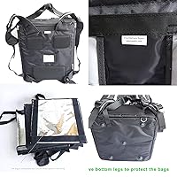 Vista 6 de PK-92V: Gran bolsa rígida resistente para entrega de alimentos para motocicleta, bolsa aislada para entrega de pizza para bicicleta/patín, carga