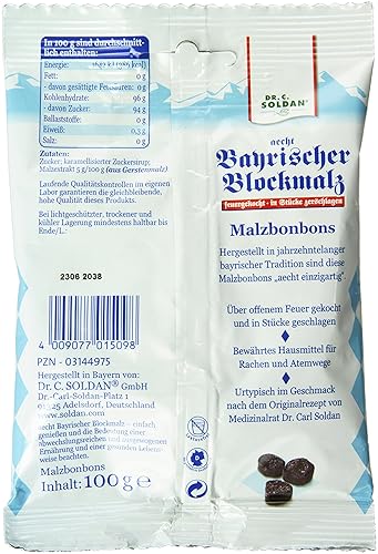 Miniatura 2 de Soldan Bayrischer Blockmalz Drops (Bavarian Malt Candy), bolsas de 3,5-Ounce (Pack de 6)