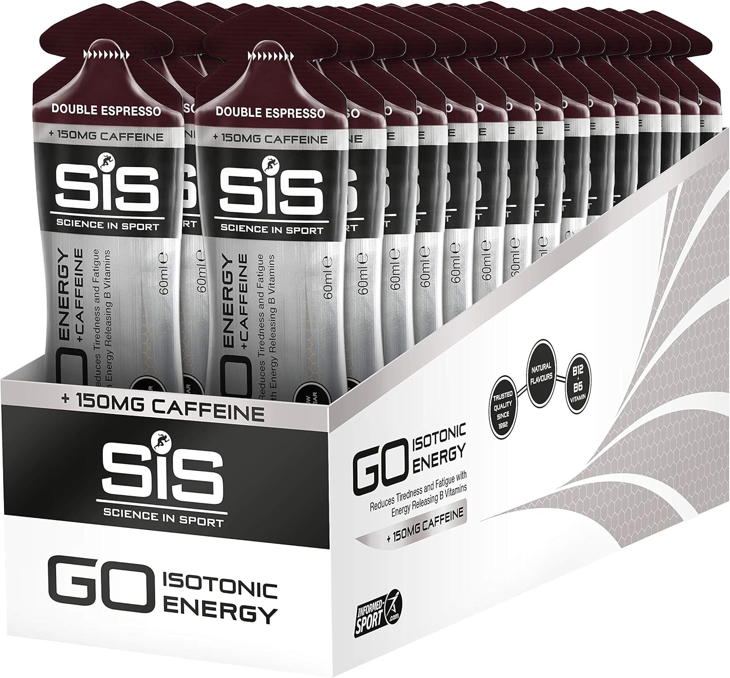 Science In Sport GO Isotonic Energy Gels, Running Gels with 22 g