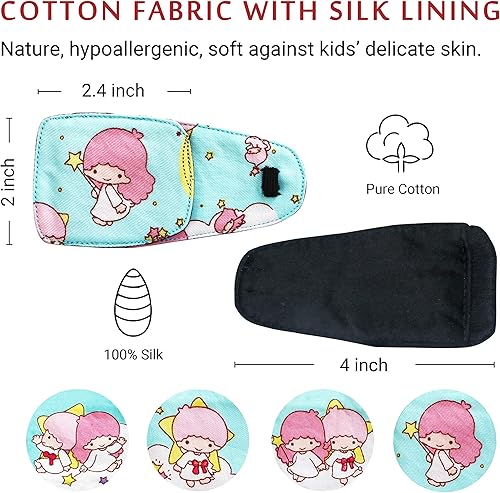 Miniatura 2 de Astropic Parche de algodón y seda para gafas para niños (ojo izquierdo, hada - varita mágica)