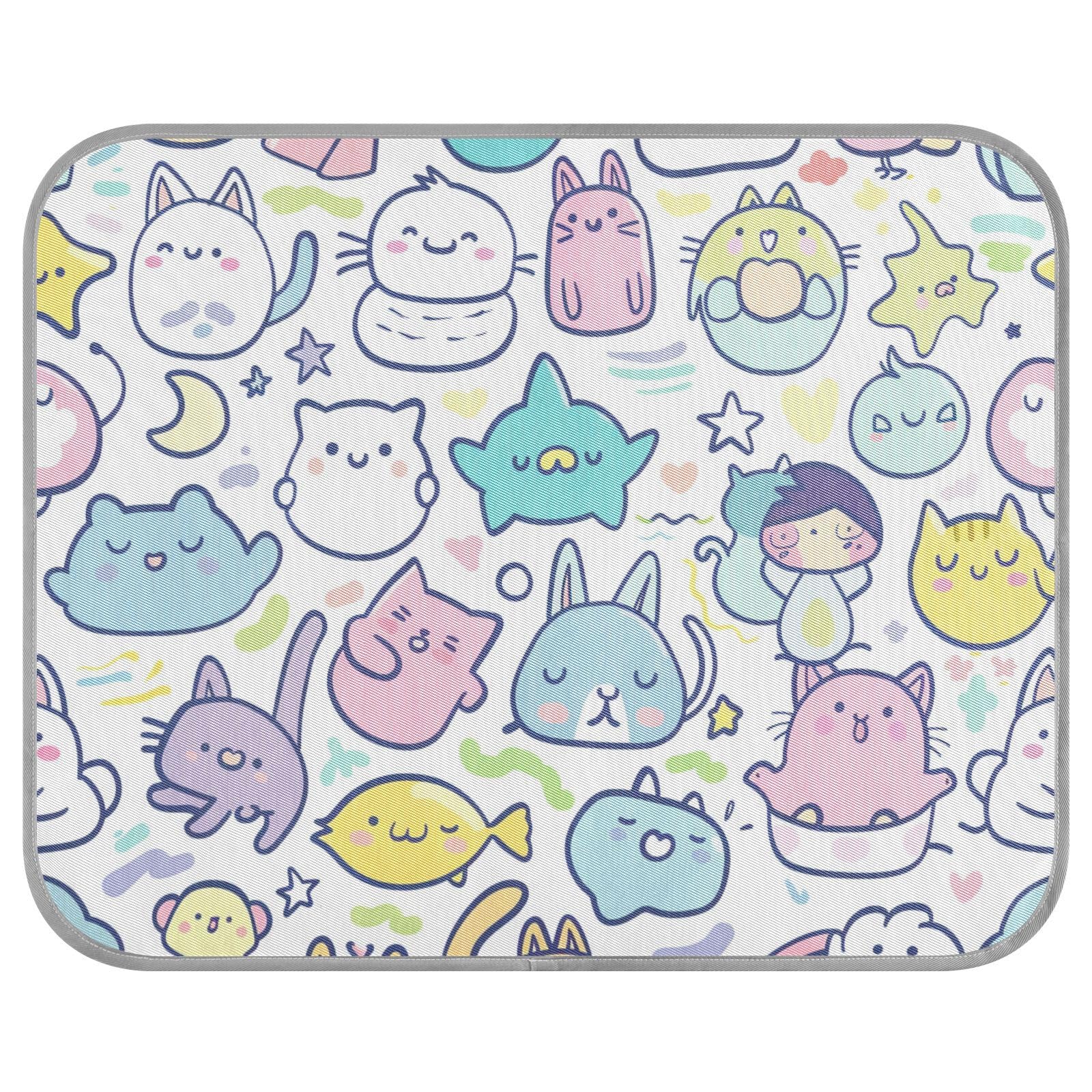 siphylline Cute Animals Summer pet Cooling pad Self Cooling pad for Pets for Pig Cozy Sleeping Non Slip Mantas frías para Perros S