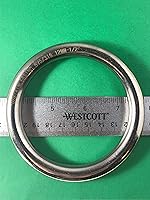 Vista 4 de US Stainless Anillo redondo de acero inoxidable 316 soldado 1/2 "x 3 5/32" (0.472 in x 3.150 in ID) grado marino