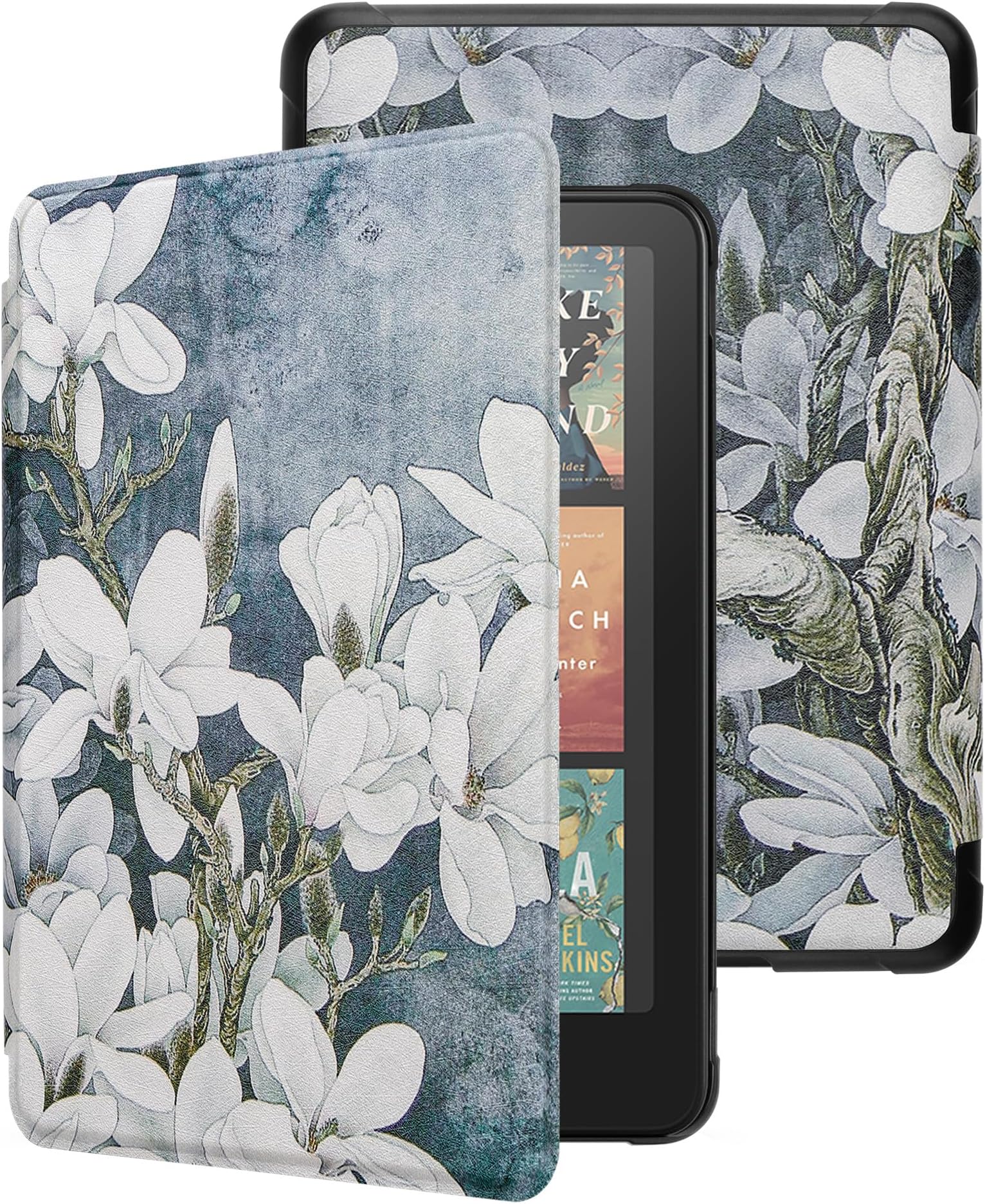 DMLuna Case For 7" Kindle Paperwhite (12th Generation) 2024 Model:SA569P / Kindle Colorsoft Signature Edition (1st Gen), PU Leather, Lightweight Water-Safe Cover With Auto Sleep Wake - Black