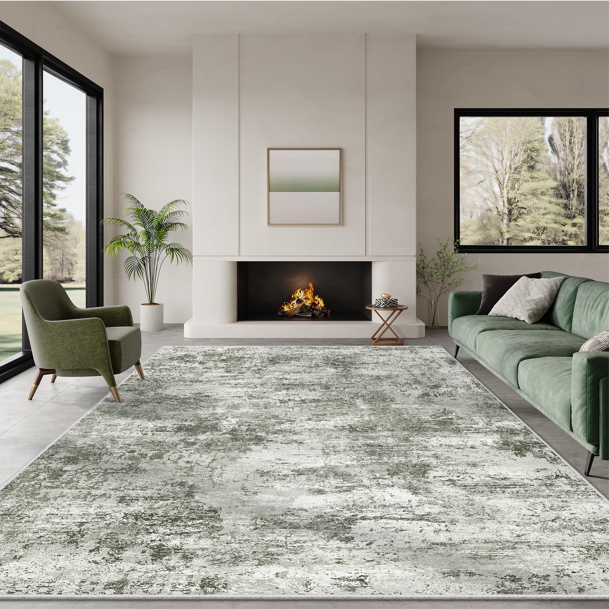 Amazon.com: Cochyean 6x9 Washable Rug - Stain Resistant Area Rugs