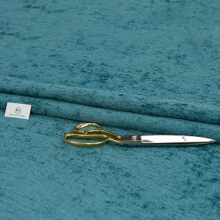 Ad – Haaris Imaan Soft Plain Chenille Velvet Upholstery Fabric | Fire Retardant | Shimmery Look | Fabric Per Met...