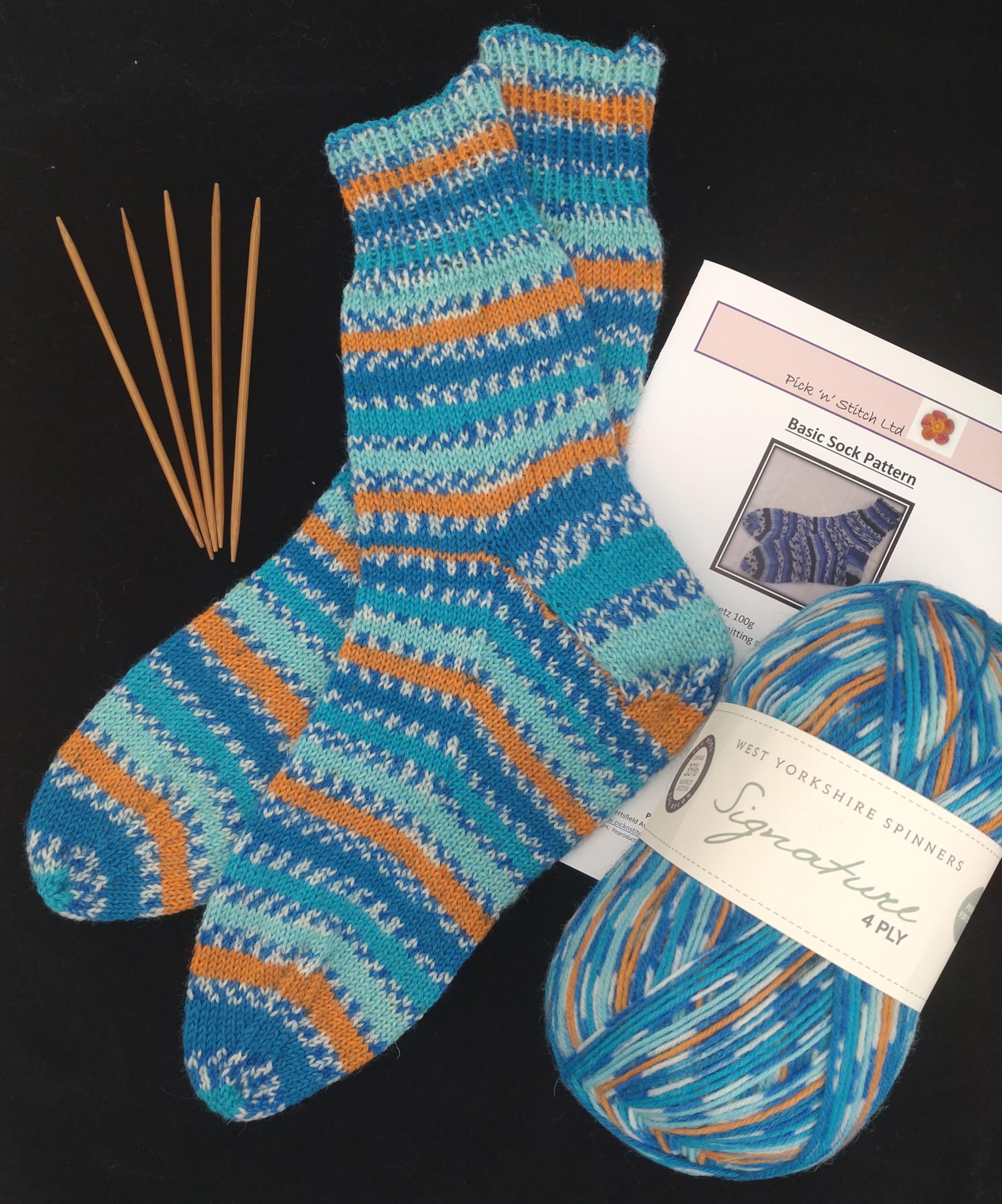 Sock Knitting kit (Kingfisher)