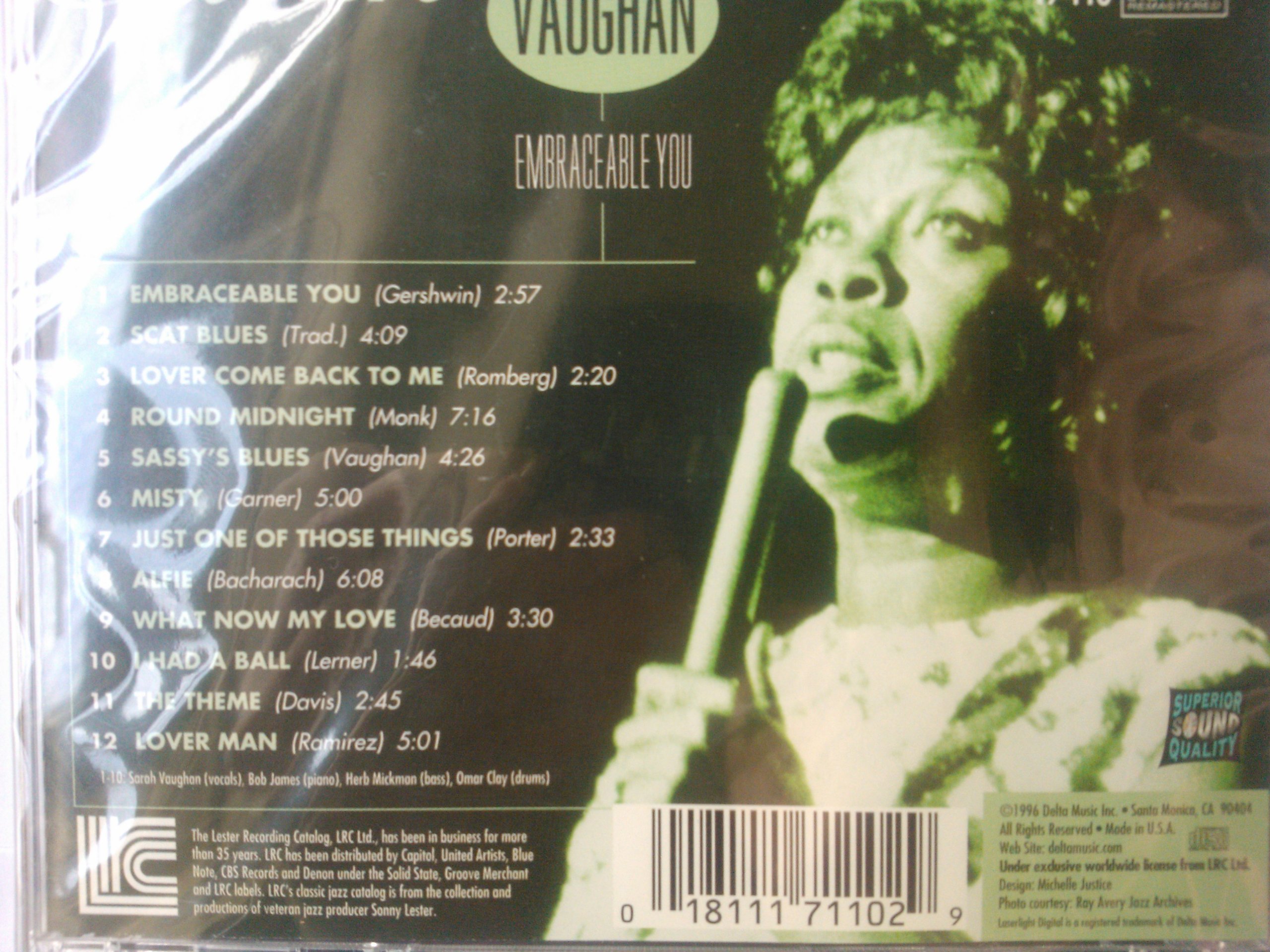 Embraceable You [Audio CD] Vaughan, Sarah