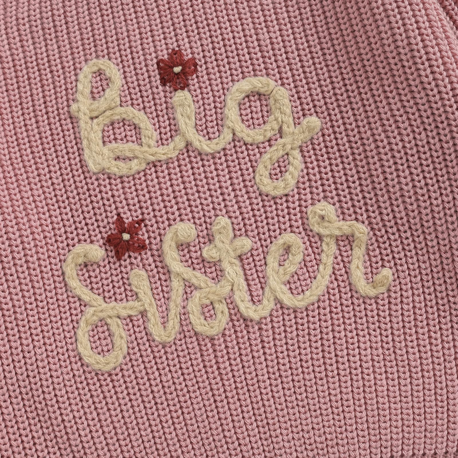 Yassiglia Big Sister Little Sister Abiti Abbinati Bambino Ragazze Autunno Inverno Maglione Carino Maglione Maglia Lettera Ricamo Pullover Top Maglieria