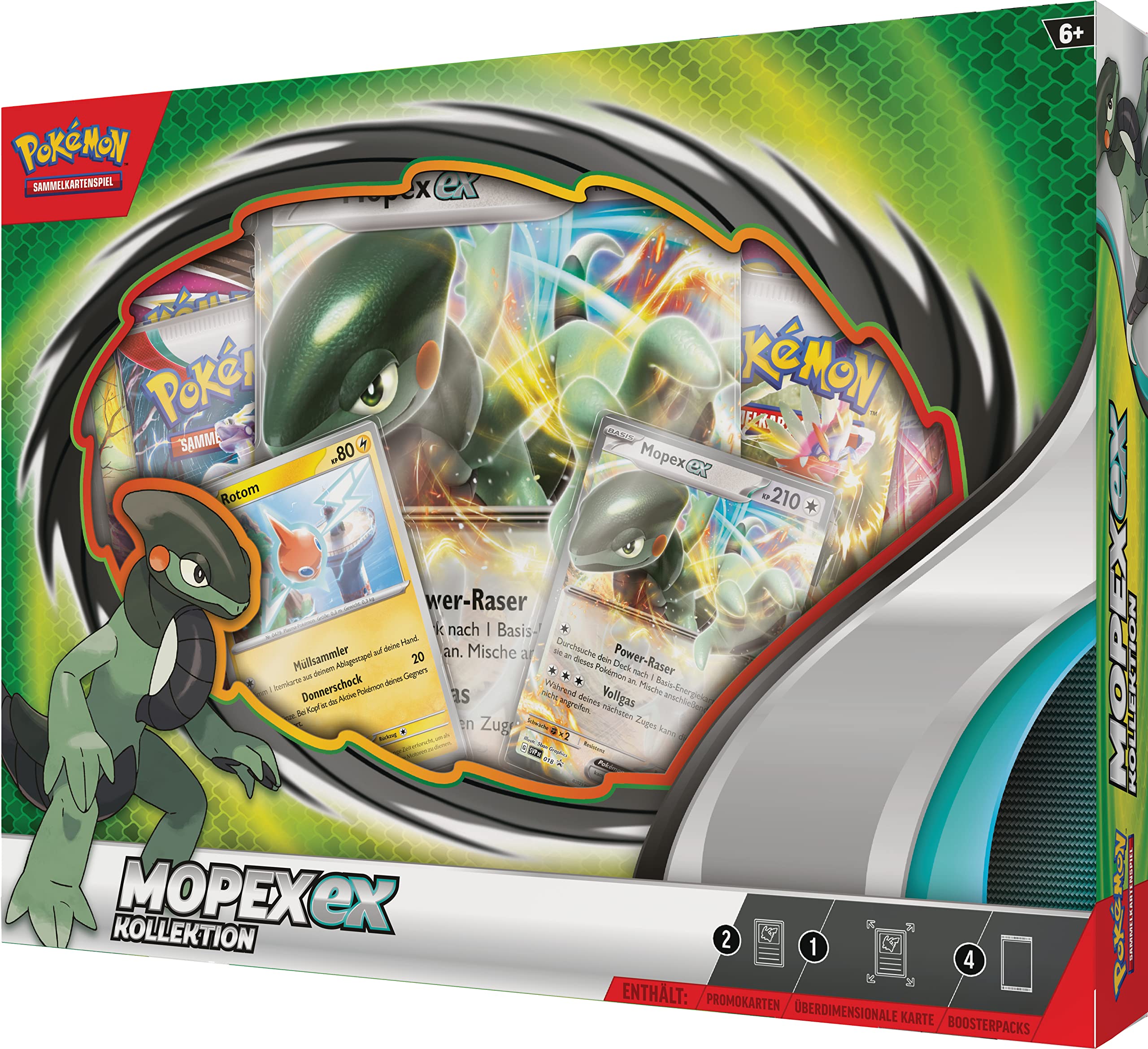 Pokémon-Sammelkartenspiel: Kollektion Mopex-ex (2 holografische Promokarten, 1 überdimensionale holografische Karte & 4 Boosterpacks) – Ansicht 3
