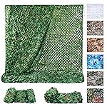 Sposuit Camo Netting - Camouflage Mesh Net, Military Camo Net for Hunting Bulk Roll, Camouflage Tarp Sunshade for Party Decorations, Sunshade, Camping Ghillie Netting