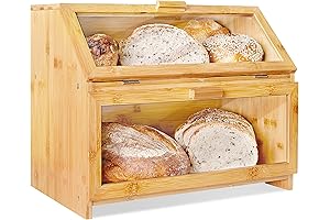 Laura's Green Kitchen Bread Box: Premium Bread Storage Solution