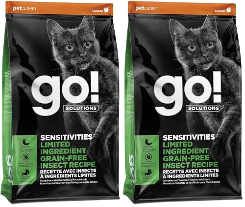Go! Solutions Sensitivities Limited Ingredients, Grain-Free Dry Cat Food, Insect