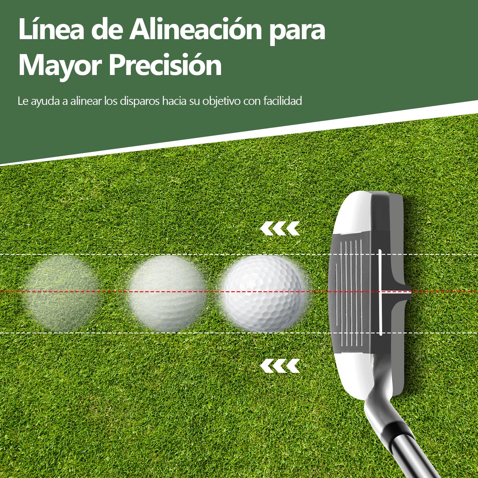 GYMAX Cuña de Lanzamiento y Astillado 36° Cabeza de Acero Inoxidable para Diestros