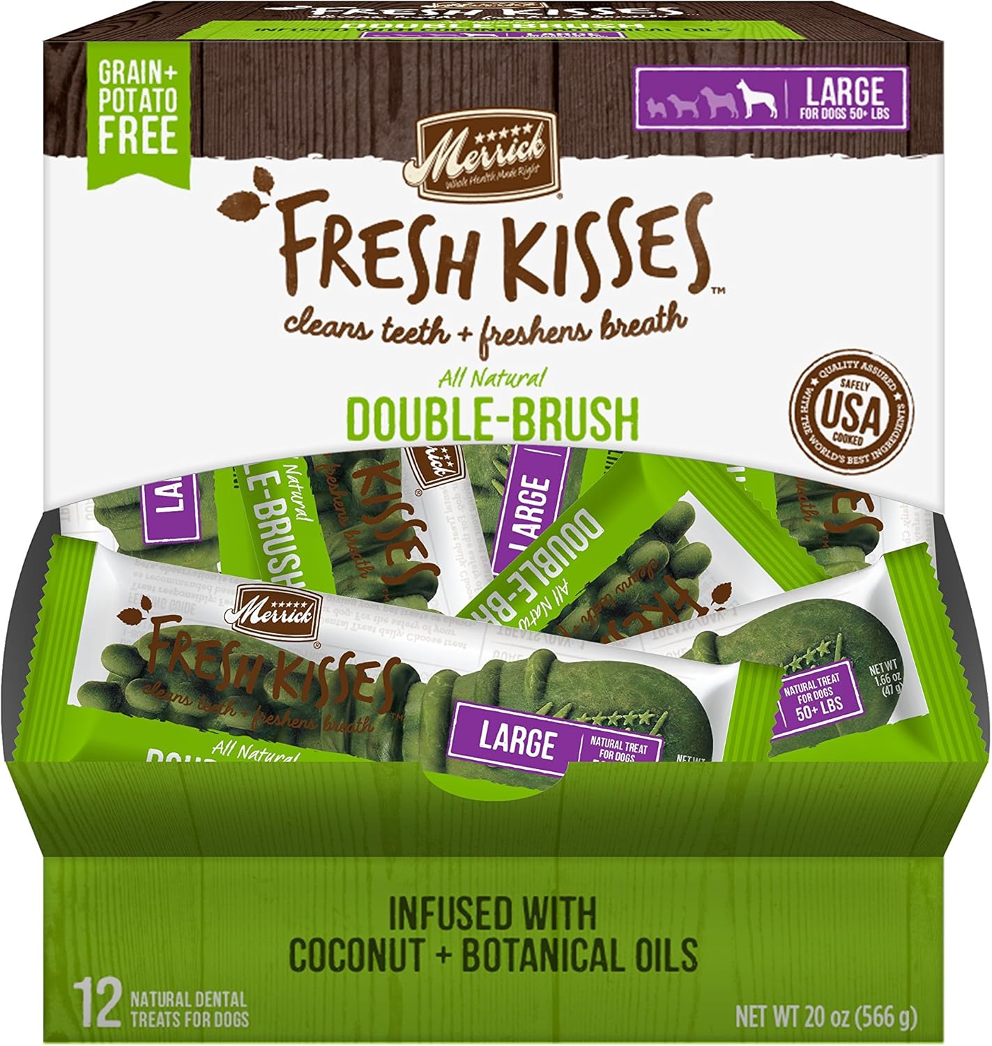 Merrick Fresh Kisses Coconut Oil + Botanicals Large Brush