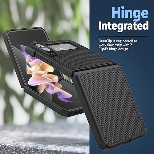 Miniatura 6 de Encased Funda de cinturón para Samsung Galaxy Z Flip 4 con clip de funda serie DuraClip (Z Flip4)