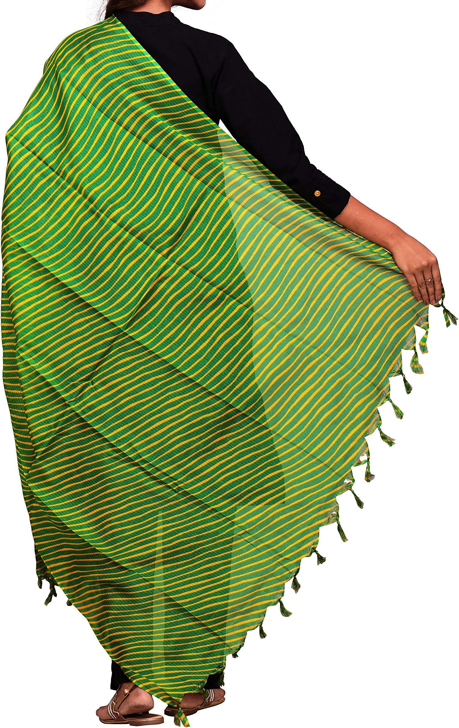 Jaipuri kala dupatta kota doria in leheria design for women beautiful light weight fabric made with pure cotton and silk combination traditional indian dupatta.