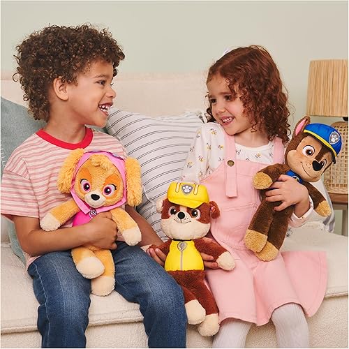 Miniatura 8 de GUND PAW Patrol - Juguete oficial de peluche de Chase Take Along Buddy, animal de peluche prémium para edades de 1 año en adelante, azulmarrón, 13