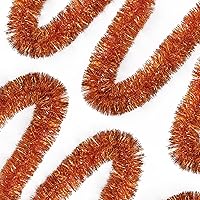 Vista 13 de Guirnalda de oropel plateado de 50 pies de papel de aluminio para decoración de pared, guirnalda metálica para colgar en la pared, guirnalda