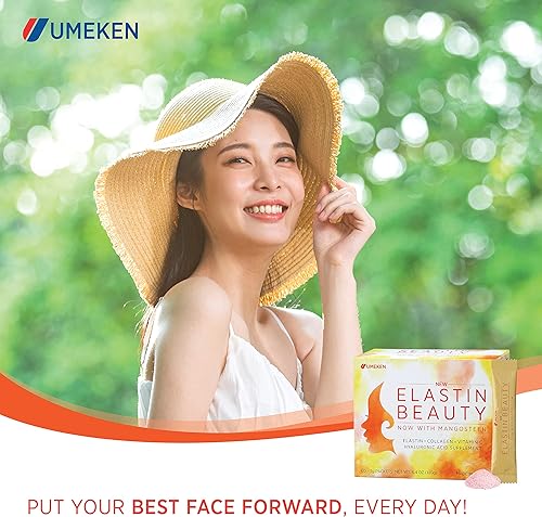 Miniatura 9 de Umeken Elastin Beauty - Suplemento en polvo con péptidos de colágeno, ácido hialurónico, vitamina C y fruta de mangostán, salud y bienestar de la