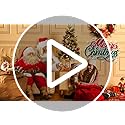 GAOMON 3ft Christmas Tree Pre-Lit Artificial Christmas Tree with Snowflake Base, Flocked Snow 78 Warm White LED Lights 8 Lighting Modes, Xmas Holiday Decor for Home, Entrances