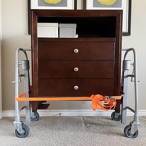 Miniatura 9 de Mover manual de muebles (juego de 2), tapa de 1100 libras, aluminio, altura de elevación de 12 pulgadas, mudanza de maquinaria