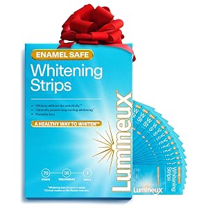 Lumineux Teeth Whitening Strips - 35 Treatments Peroxide Free - Enamel Safe for Whiter Teeth - Whitening Without