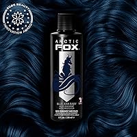 Vista 2 de ARCTIC FOX Tinte de color semipermanente para el cabello vegano y libre de crueldad animal (8 onzas líquidas, BLUE JEAN BABY)