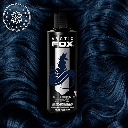 Miniatura 2 de ARCTIC FOX Tinte de color semipermanente para el cabello vegano y libre de crueldad animal (8 onzas líquidas, BLUE JEAN BABY)