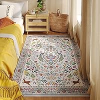 Vista 20 de Rugcomf Alfombra de pasillo lavable para cocina 2'6''x8' Alfombra de pasillo para entrada interior floral antideslizante alfombra suave para Azul