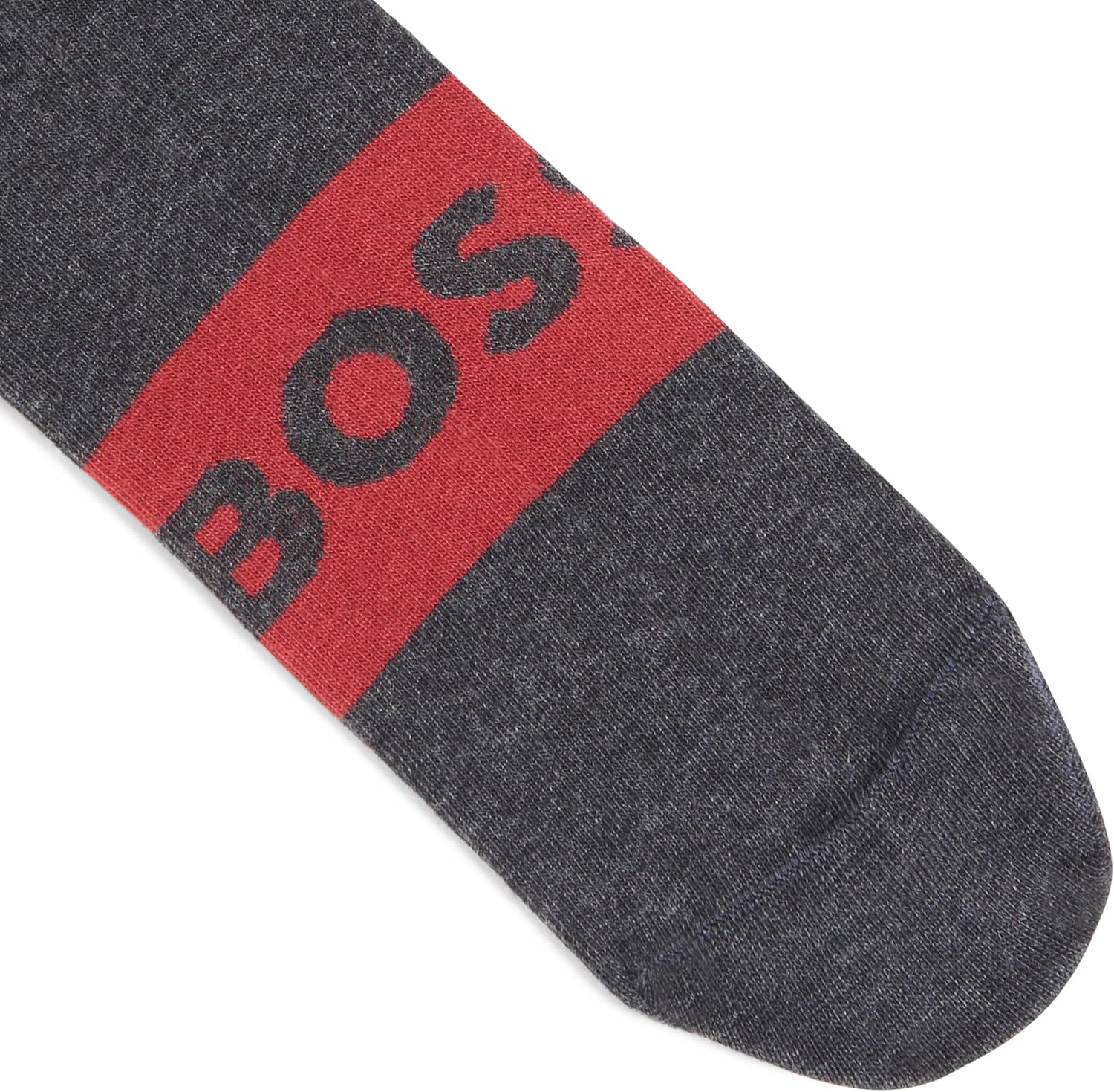 BOSS 2-Pack Solid Logo Cotton Ankle Socks, shadow grey, 7-13 - Image 4