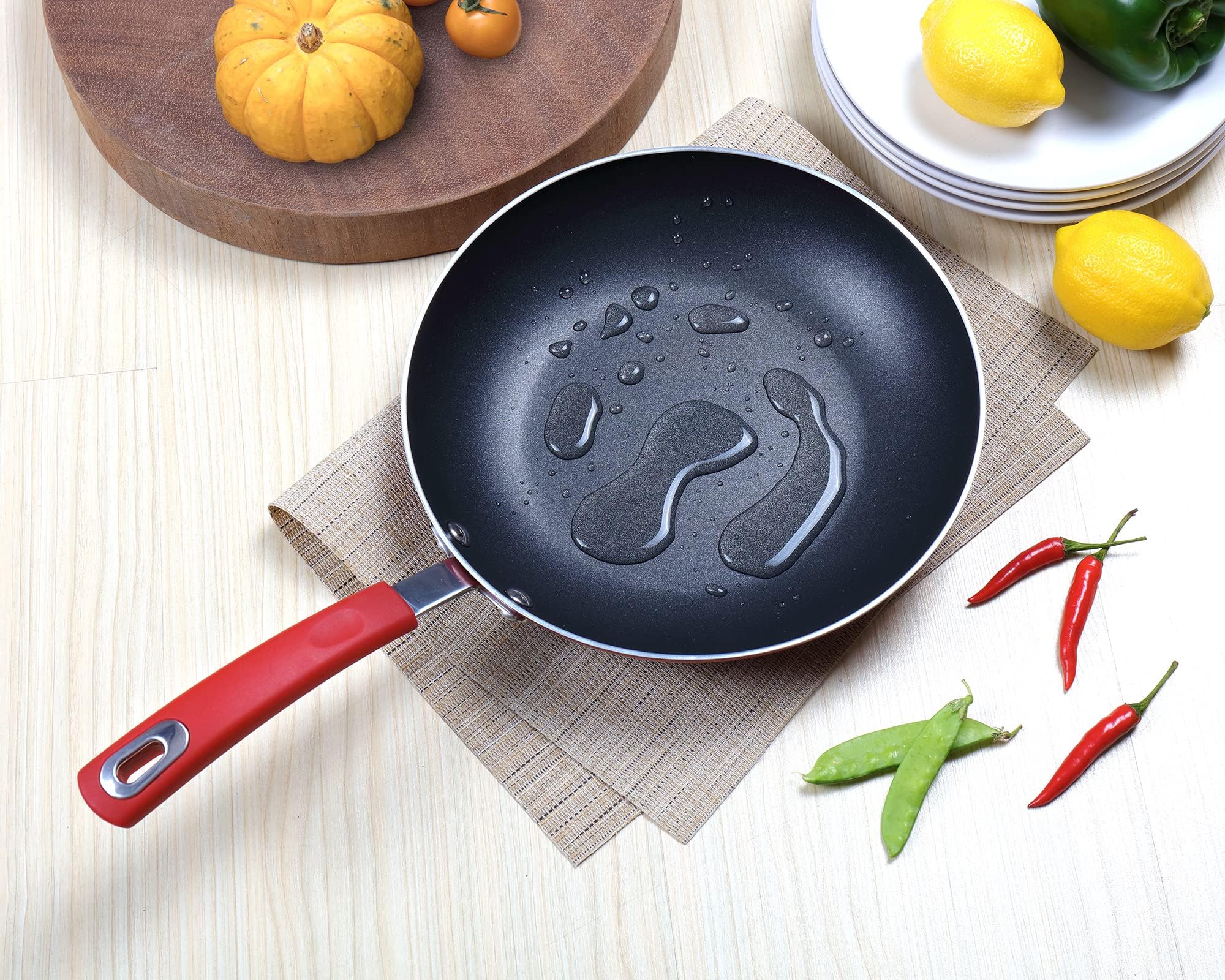 Finnhomy Hard Porcelain Enamel Aluminum Cookware Set