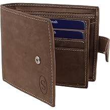 Savannah Men's Hunter Leather Wallet With Tab & Change Pocket - Gift Boxed Onesize Brown