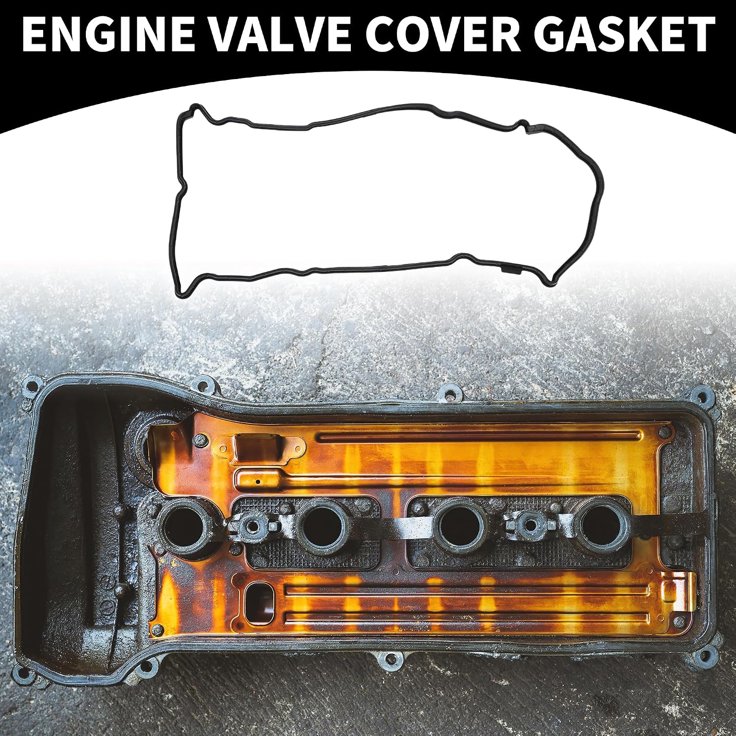 Valve Cover Gasket - Car Cylinder Head Valve Seal Gasket - for Nissan Altima 2013-2018 Rubber Black - Rocker Cover Gasket 1 Pc