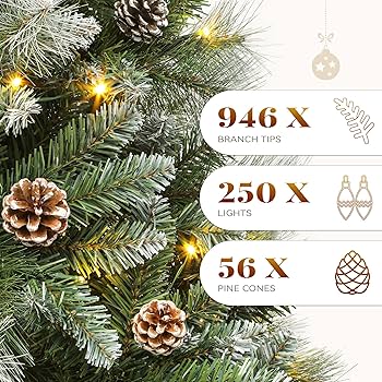 Kunstkerstboom 180 cm - spar met houten stam