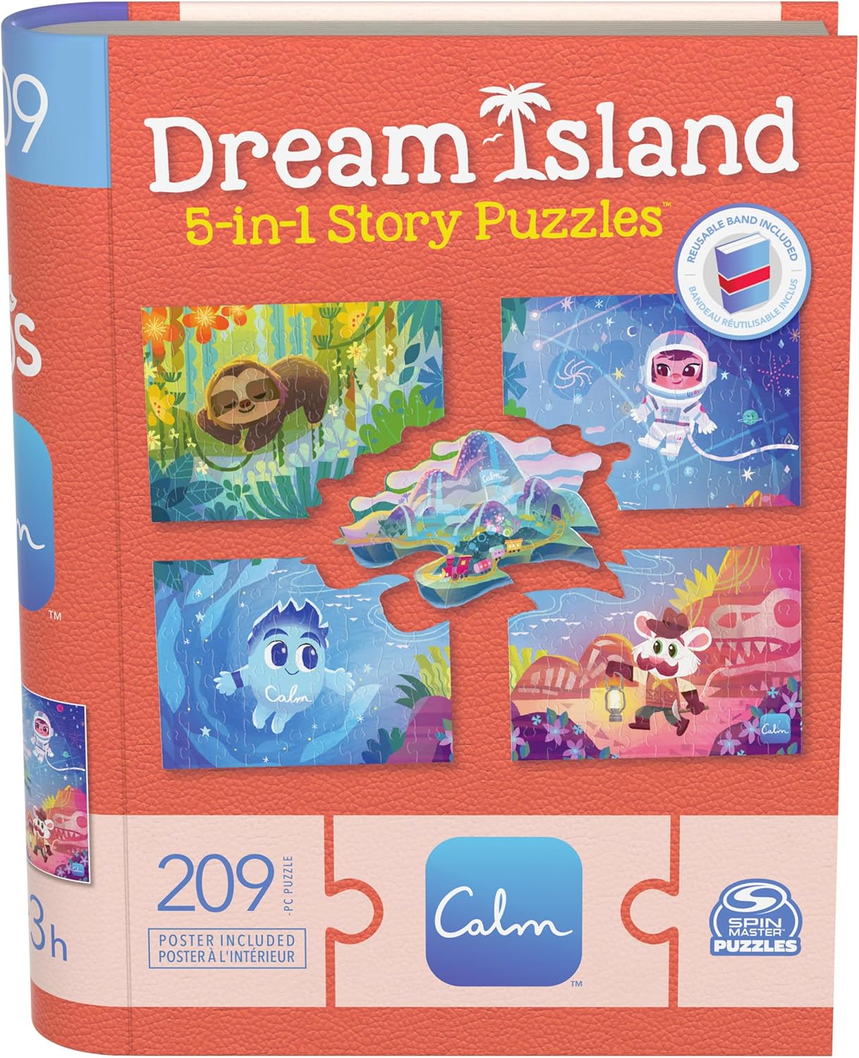 Spin Master Games, Calm App, Dream Island 5-in-1 Story Puzzles, 208 Pieces, Kids Puzzles, Includes 30-Day Calm Subscription for Relaxation Stress Relief, for Ages 5 & Up Calm 5-in-1 Story Puzzle image 6 of 9 B0CSYLKGPX
