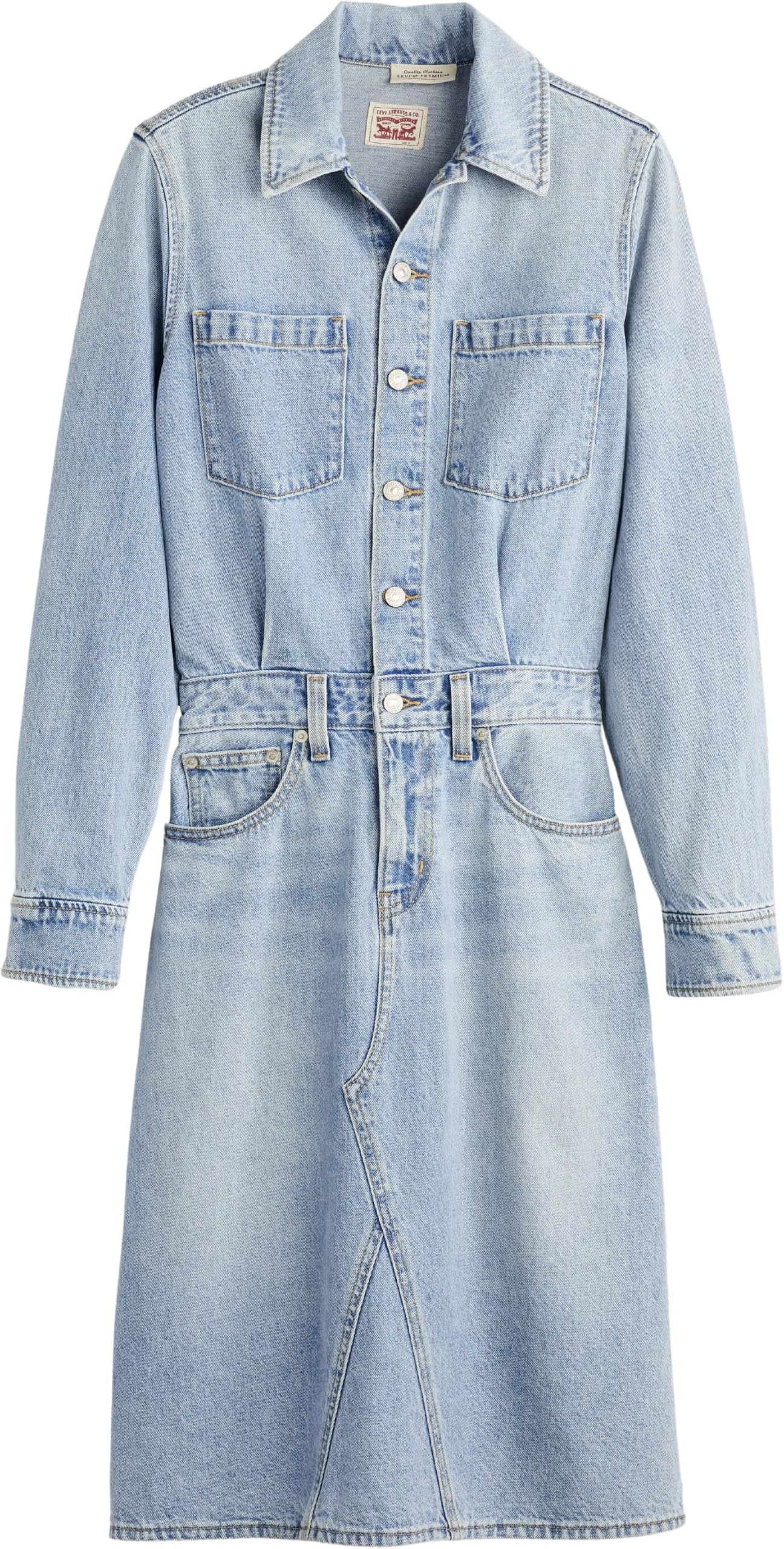 Levi's Damen Jeanskleid Western aus Baumwolle, A-Linie