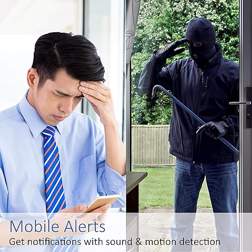 Miniatura 4 de Momentum Cámara de seguridad inalámbrica HD para interiores con audio de 2 vías, visión nocturna, monitor de mascotas para iOS y Android (paquete de