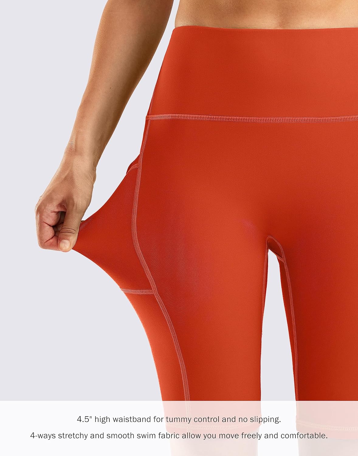 G Gradual Women's 9" High Waisted Swim Board Shorts Tummy Control Swimsuit Bottoms for Women with Liner Pockets - Image 4